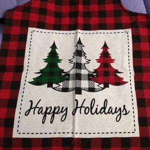 Christmas - Buffalo Plaid - Apron & Stocking